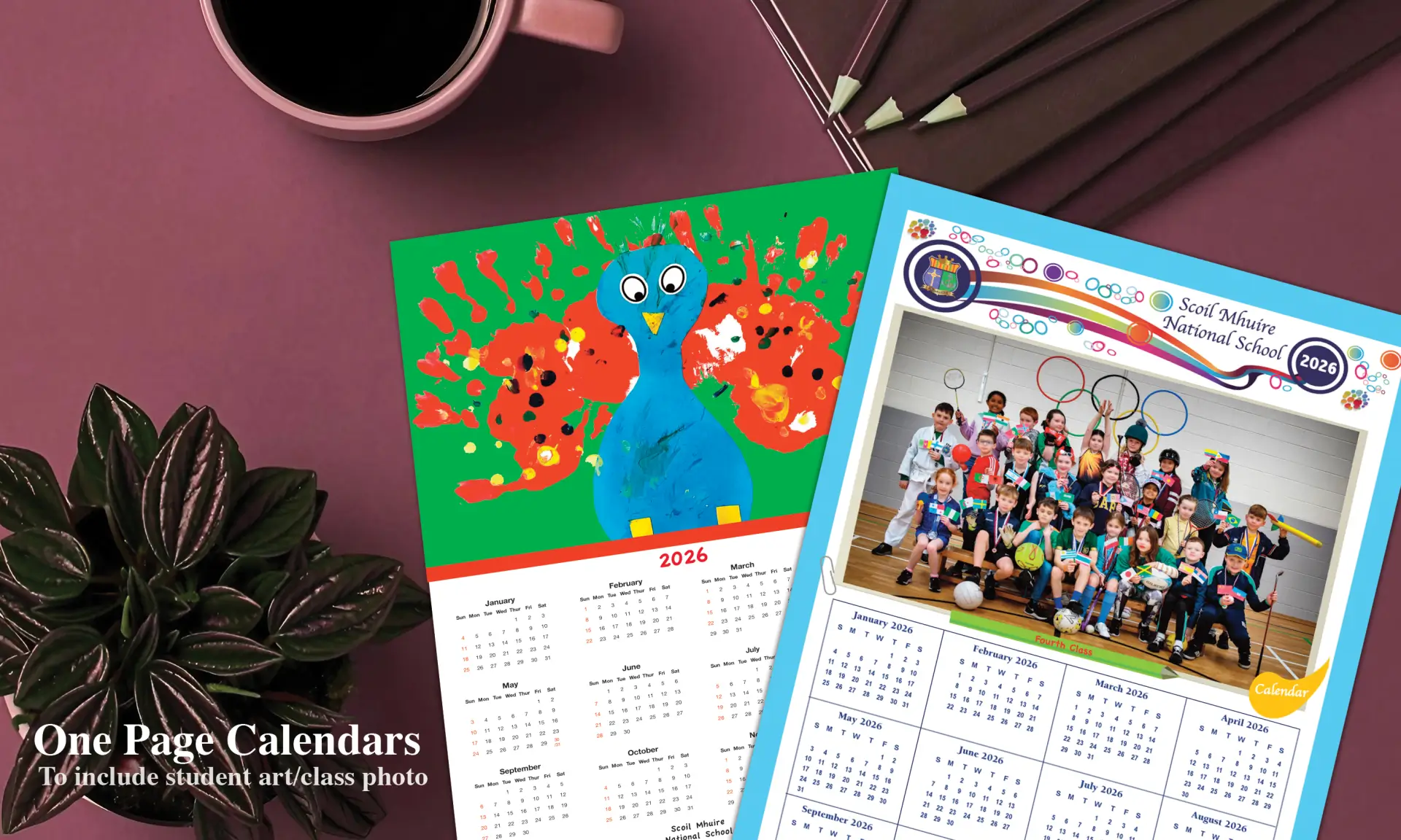 Fundraising One Page Calendars Style